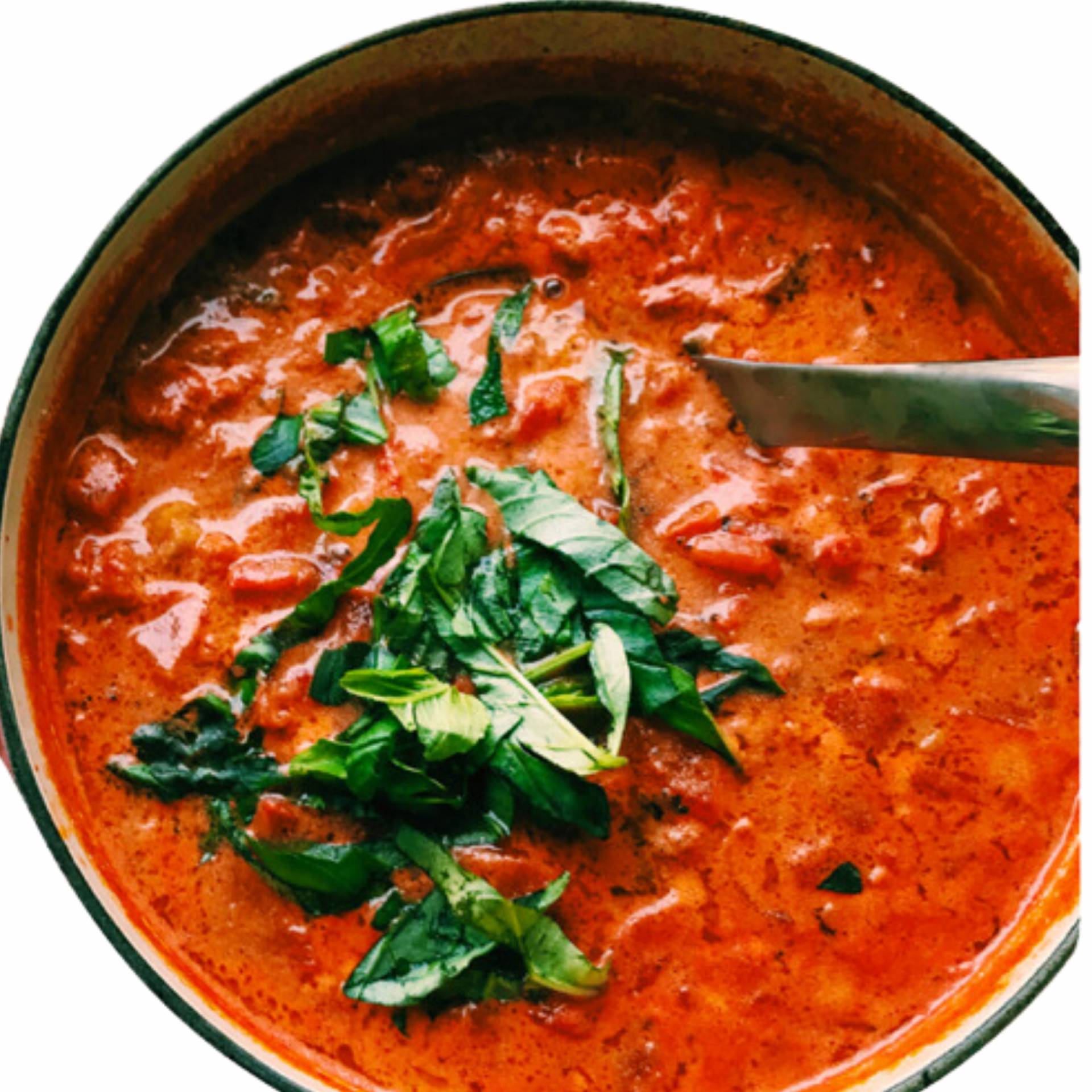 Creamy Tomato Basil Soup (Hot Ready to Eat)